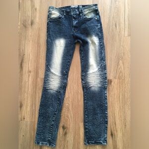 Mecca Dark Blue Denim with Black Label